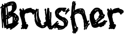 preview image of the Brusher font