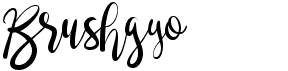 preview image of the Brushgyo font