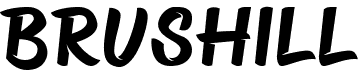 preview image of the Brushill font