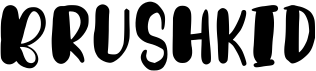 preview image of the Brushkid font