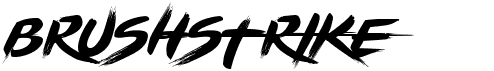 preview image of the Brushstrike font
