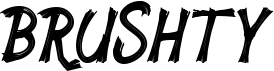 preview image of the Brushty font