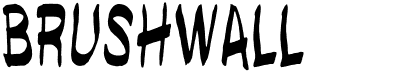 preview image of the Brushwall font