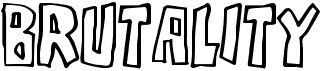 preview image of the Brutality font