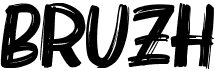 preview image of the Bruzh font