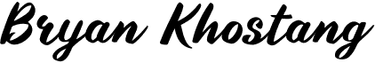 preview image of the Bryan Khostang font