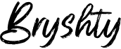 preview image of the Bryshty font