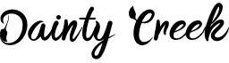 preview image of the BTX Dainty Creek font