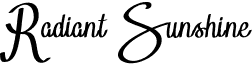 preview image of the BTX Radiant Sunshine font