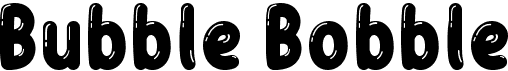 preview image of the Bubble Bobble font
