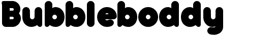 preview image of the Bubbleboddy font