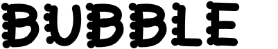 preview image of the Bubblefont font