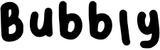 preview image of the Bubbly font