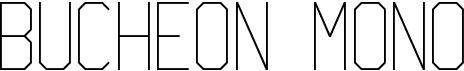 preview image of the Bucheon Mono font