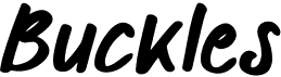 preview image of the Buckles font