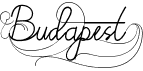 preview image of the Budapest font
