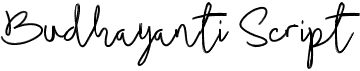 preview image of the Budhayanti Script font