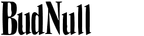 preview image of the BudNull font