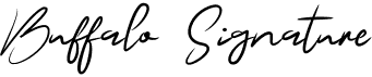 preview image of the Buffalo Signature font