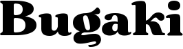 preview image of the Bugaki font