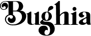 preview image of the Bughia font