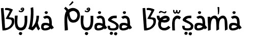 preview image of the Buka Puasa Bersama font