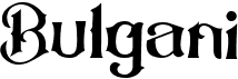 preview image of the Bulgani font