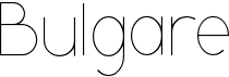 preview image of the Bulgare font