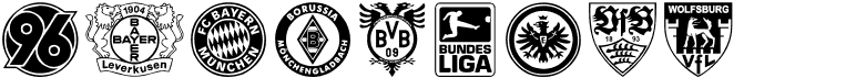 preview image of the Bundesliga font