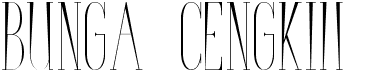 preview image of the Bunga Cengkih font