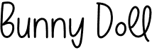 preview image of the Bunny Doll font