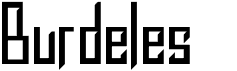 preview image of the Burdeles font