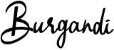preview image of the Burgandi font