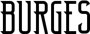 preview image of the Burges font