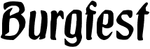 preview image of the Burgfest font