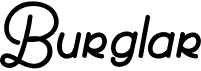 preview image of the Burglar font