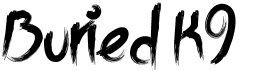 preview image of the Buried K9 font