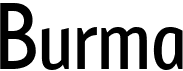 preview image of the Burma font