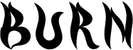 preview image of the Burn font