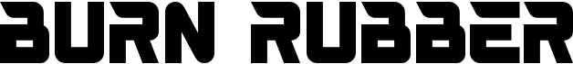 preview image of the Burn Rubber font