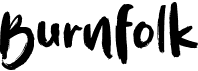 preview image of the Burnfolk font
