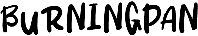 preview image of the Burningpan font