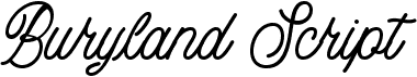 preview image of the Buryland Script font