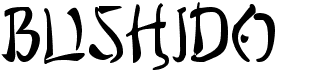 preview image of the Bushido font
