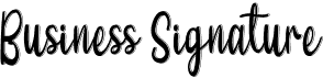 preview image of the Business Signature font