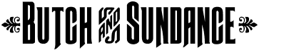 preview image of the Butch & Sundance font
