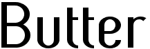 preview image of the Butter font