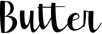 preview image of the Butter font