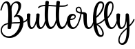 preview image of the Butterfly font