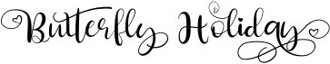 preview image of the Butterfly Holiday font